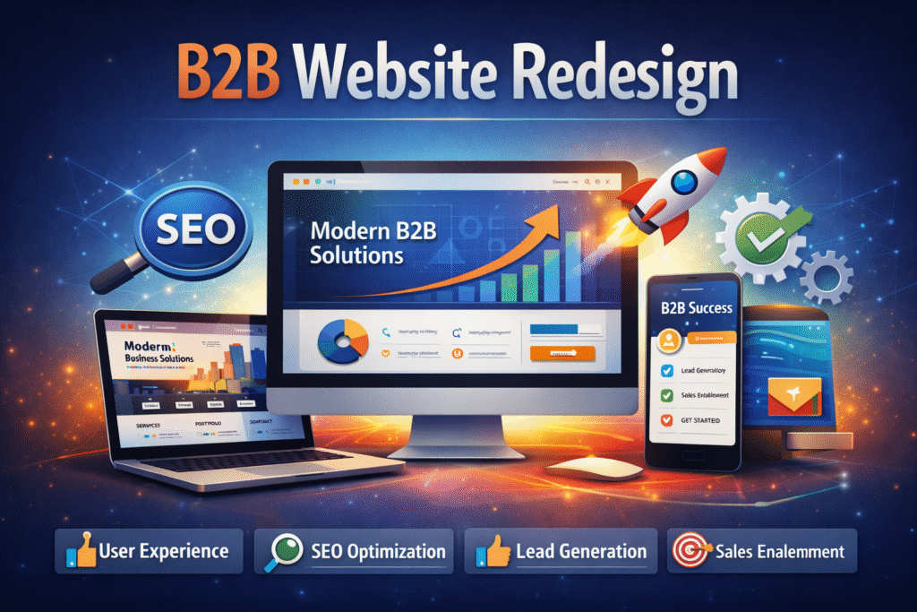b2b website redesign