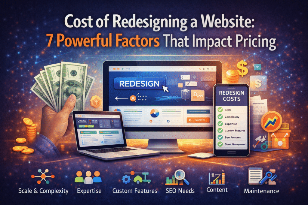 cost of redesigning a website