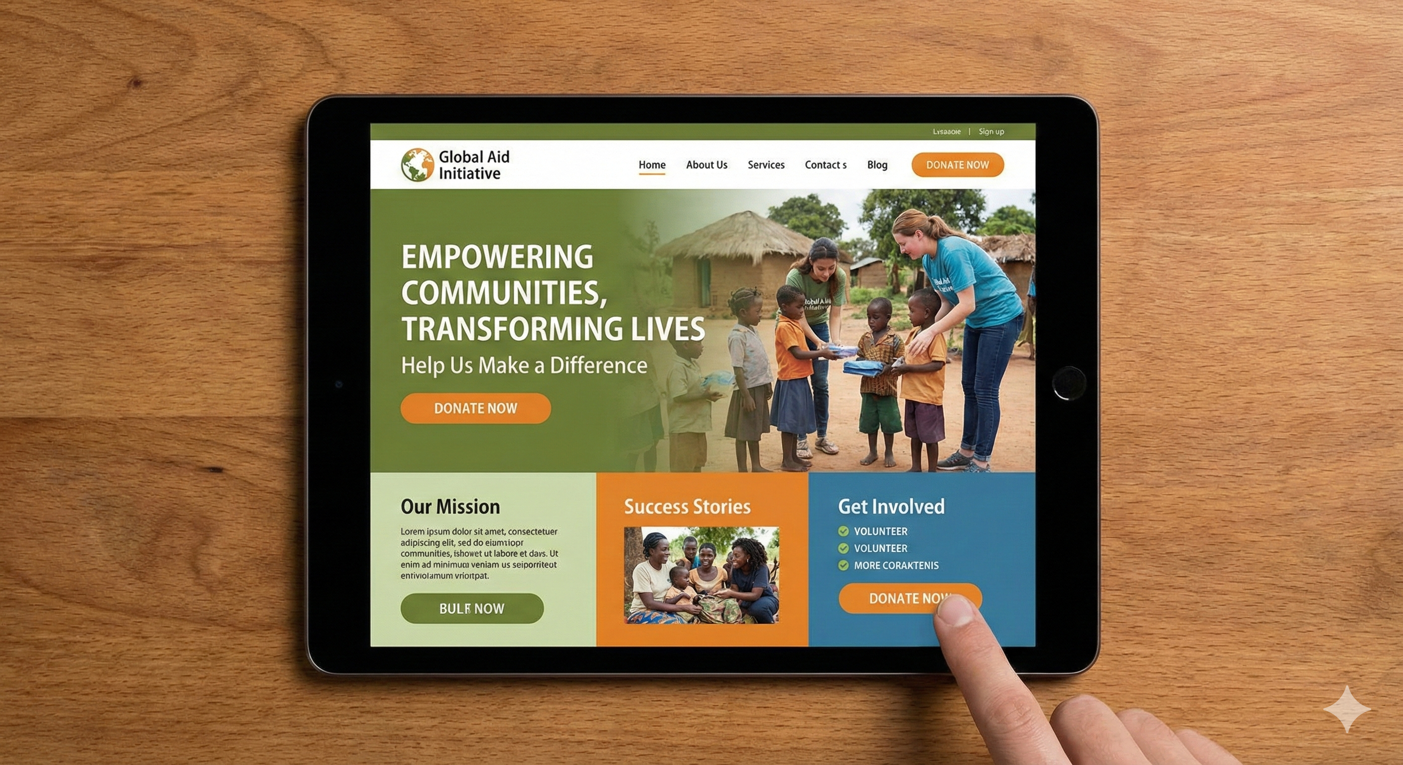 nonprofit website redesign