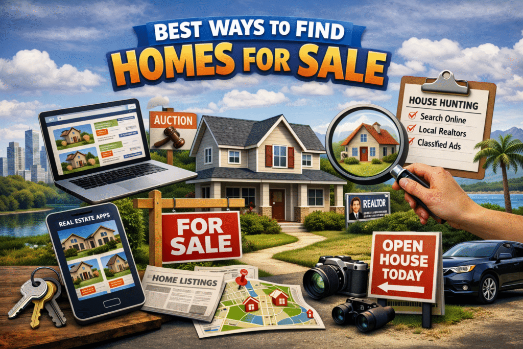 best places to look for houses for sale